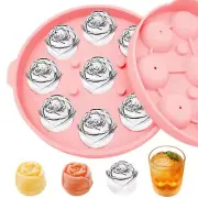 Silicone Ice Cube Tray Rose Molds for Cocktails Mimosas Whiskey Ice Cube Trays