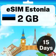 eSIM Estonia - 2 GB - 15 Days - Travel eSIM | QR code activation