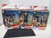 (3) Wwe elite Sasha Banks, Drew Mcintyre, King Corbin