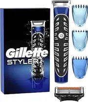 Gillette 4 in 1 Men's Precision Body and Beard Trimmer Razor and Modeler with 1 ProGlide Blade and 3 Attachments