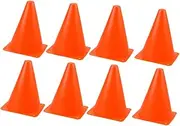 JOINPAYA 8Pcs Training Cones for Sports Durable Agility Markers for Roller Skating and Soccer Practice Compact and Portable for Easy Storage and Transport