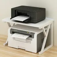 在飛比找樂天市場購物網優惠-印表機架 印表機收納架 放打印機置物架電話辦公室桌面上工位 