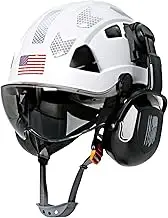 Aolamegs Construction Hard Hats with Visor - OSHA Approved Construction Hardhat with Chin Straps
