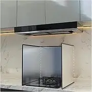 Splatter Screens,3 Sided Anti Splatter Shield Guard,Stainless Steel Splatter Screen Wall Oil Baffle Folding Splashproof Tools Kitchen Cooking Gas Cooktop Plate(Size:45 x 45 x 45cm)