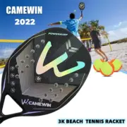 3K Camewin Full Carbon Fiber Rough Beach Tennis Racket Tennis Padel