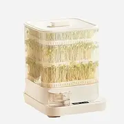 Smart Automatic Bean-Sprouts Machine,Water-Circulation Sprayes 3 Layer Large Capacity Seed-Sprouter Kits,Led Display Time 1.5l Water Tank Bean-Sprouts Maker Smart Bean Sprout Machine Large Capacity