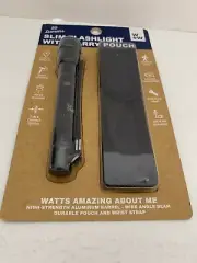 W+W Slim Flashlight with Carry Pouch *20 Lumens*