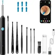 Slivor Ear Cleaner, Ear Wax Removal Tool Camera, HD Camera Ear Wax Removal Kit, Experience Clean Safe, Simple and Effective (Black)