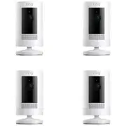 Ring Stick Up Cam 3rd Generation Battery White 4 Pack