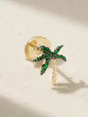 [Yvonne Léon] Yvonne Léon - 18-karat Gold Tsavorite Earring - One size One size Gold