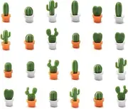 TabEnter 24-Pcs Cactus Decorative Refrigerator Magnets, Perfect Fridge Magnets for House Office Personal Use
