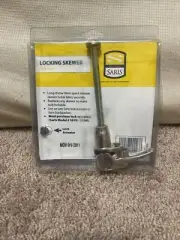 SARIS 923 LOCKING SKEWER 9mm QUICK RELEASE LONG THROW FOR FORK TRAPS SILVER