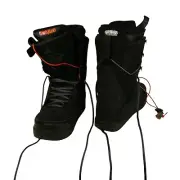 Thirtytwo Lashed Black Snowboard Boots Mens Size 10 E01 B