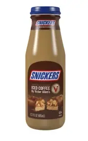 New Victor Allen's Iced Coffee Snickers Iced Coffee Flavored Bottle 13.5oz