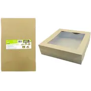 5 x Grazing Box With Clear Window Lid Takeaway Food Catering Tray Box Container