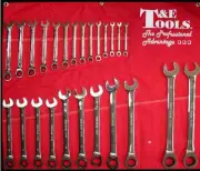 SPANNER SET 25 Pc Metric gear ratchet Gear Combination Wrench T&E tools 13025a