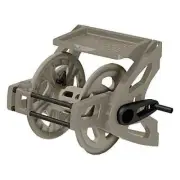 Suncast Hose Handler Wall-Mounted Reel for Outdoor Garden Storage, Light Taup...