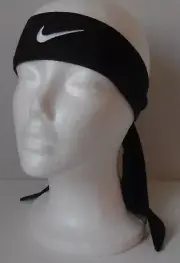 Nike Dri-Fit Head Tie Youth Black/White