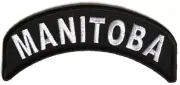 BRAND NEW MANITOBA PROVINCE STATE CANADA ROCKER BIKER IRON ON PATCH