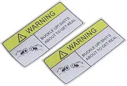 Mobestech 2 Pcs Reflective Warning Sticker Car Stickers Vehicle -up Decal -up Sticker Warning Sticker Warning -up Decal Truck -up Decal Car Decal PVC