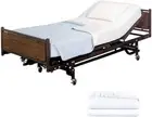 2 Pack Fitted Hospital Bed Sheets Cotton Rich Soft Knitted Jersey Sheet 36” x 84