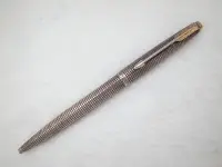 在飛比找Yahoo!奇摩拍賣優惠-A897 派克 美國製 75平頂純銀原子筆(7成新無凹但筆夾