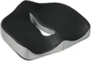 iZiv Memory Foam Seat/Chair Cushion for Relieves Back, Sciatica Pain, Tailbone Pain, Coccyx, Degenerating Disc, Orthopedic, Osteoarthritis, Sacrum, Prostate Cushion, Low Back Pain Cushion, Hip Shaping