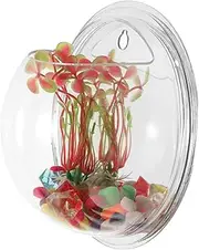 GANAZONO Small Flower for Centerpieces Acrylic Wall Planter Decor Home Aquarium Accessory Random Style