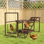 PawHut Wooden Chicken Activity Play Set with Perch, Swing, Ladder, Feeder