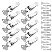 10Pcs Spring Loaded Toggle Latches Catches Clamp Clip for Tool Box, Trunk, Case