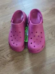 Crocs Womens 11 Mens 9 Classic Crush Platform Clog Pink Slip On Unisex