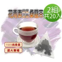 在飛比找PChome24h購物優惠-【蔘大王】滋葚花青素黑桑葚茶包X2組（6gX10入/組）每入