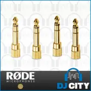 RODE HJA-4 3.5mm to 1/4" TRS headphone adapters, 4 pack