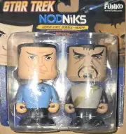 Star Trek Nodniks Mr. Spock & Klingon Urban Vinyl Bobble-Heads By Funko Twin Pak