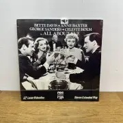 All About Eve Bette Davis Anne Baxter CBS FOX Laser Videodisc Brand New Sealed