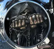 HARLEY DAVIDSON 2019+ SOFTAIL DERBY CLUTCH PRIMARY COVER GAME OVER REAPER