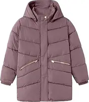 [Name it kids] Girls' Nkfmemo Jacket Long Tb, Grape Shake, numeric_158