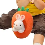 Stuffed Bunny Plush,Soft Cute Bunny Carrot Plush | Comfort Animal Dolls and Pillow for Kids Adults Teens Boys Toddler Family Birthday Sleep Nursery Party Decor