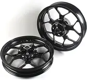 Gloss Black Front and Rear Wheel Rims Compatible with Yamaha YZF R3 R25 MT03 MT25 2015-2024 ABS include, Motorcycle Replacement Accessories Parts