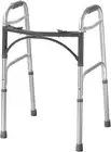 Drive Medical Deluxe - Walker two button folding w/ 5" wheels