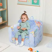 Bopeep Kids Sofa Glow in The Dark Comfy Dinosaur Toddler Chair with Handle