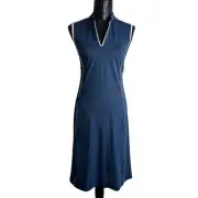 Galvin Green Golf Dress Womens Medium Navy Miranda VENTIL8-Plus Sleeveless