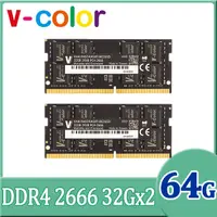 在飛比找PChome24h購物優惠-v-color 全何 64GB (32GBx2) DDR4 