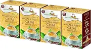 Nature's Guru Instant Masala Spice Chai Tea Drink Mix Sweetened 10 Count Single Serve On-the-Go Drink Packets (Pack of 4)