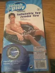 New Splash & Play Bestway Inflatable Toy Jumbo Tire Float Ages 10+ 28.7" X 7.5"