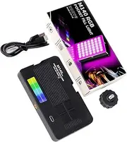 SUIOPPYUW Photography Light with Multiple Light Effect Changes Photography Live Broadcast DSLR Selfie Vlog Photography Light ABS