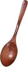 6/1PCS Wooden Spoon Set Creative Round Handle Couples Spoon Coffee Dessert Honey Buffet Soup Kitchen Tableware Cooking Supplies(1PC)