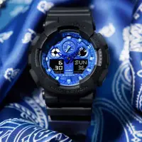 在飛比找PChome24h購物優惠-CASIO 卡西歐 G-SHOCK 藍色變形蟲系列手錶 GA