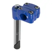 PRO+ VINTAGE 4" LONG ALLOY BMX STYLE BICYCLE STEM (QUILL DIAMETER 22.2MM) BLUE
