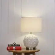 Oriel Lighting ARIEL Ceramic Decorative Table Lamp with Shade